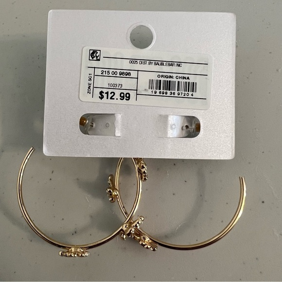 SUGARFIX by BaubleBar Butterfly Hoop Earrings - Picture 4 of 5